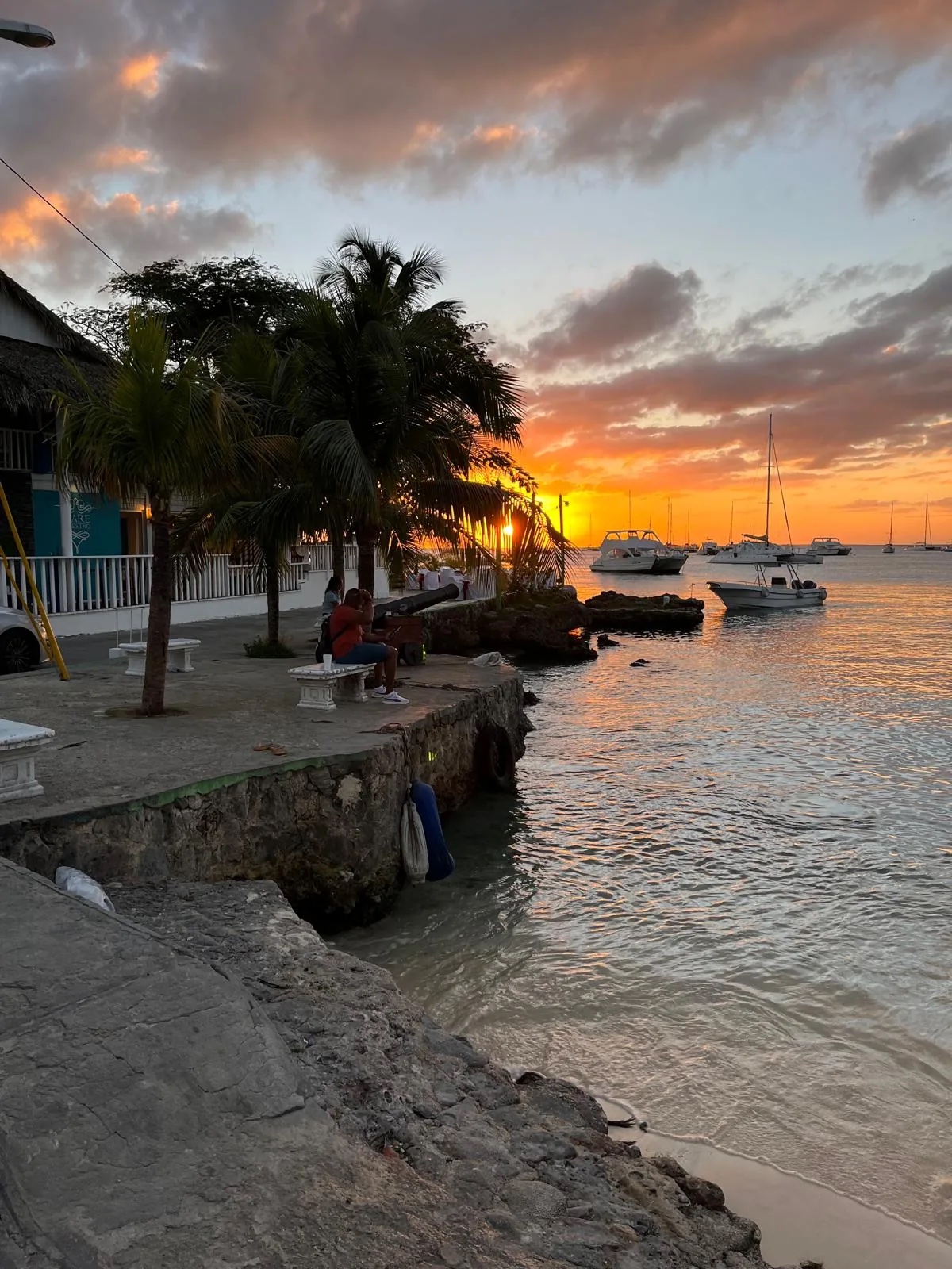 Harbor sunset from the promenade